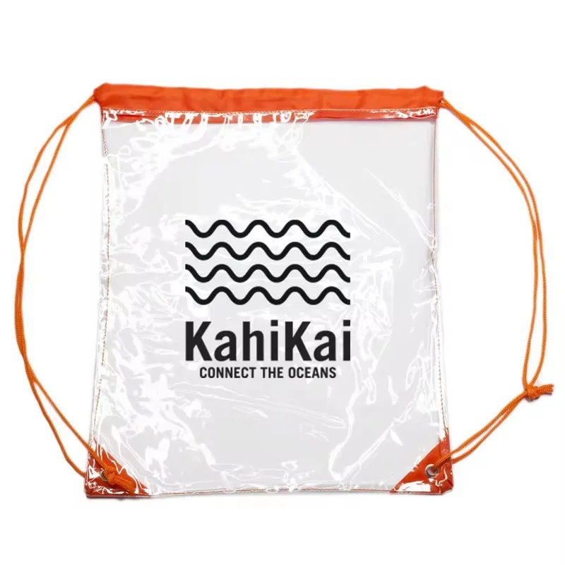 Clear PVC Stadium Drawstring Bag 7