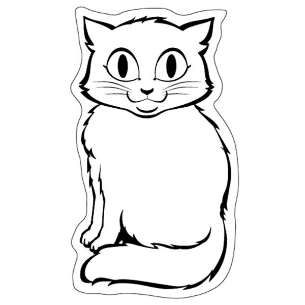 Sitting Cat Magnet - Full Color 1
