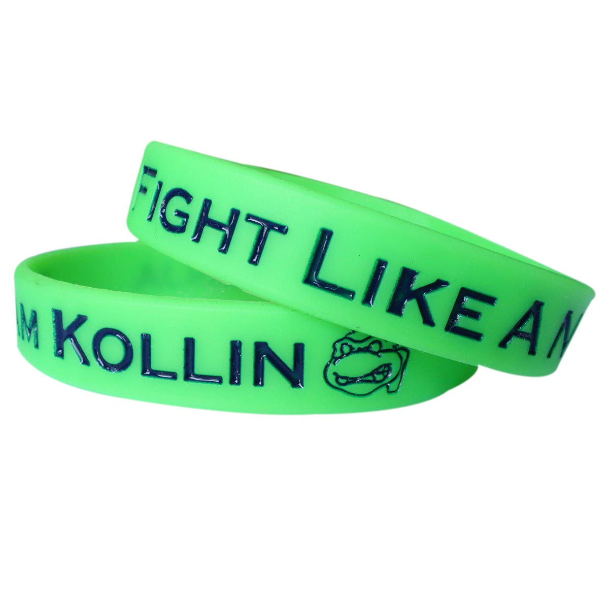 Deboss-Fill Silicone Wristbands 1