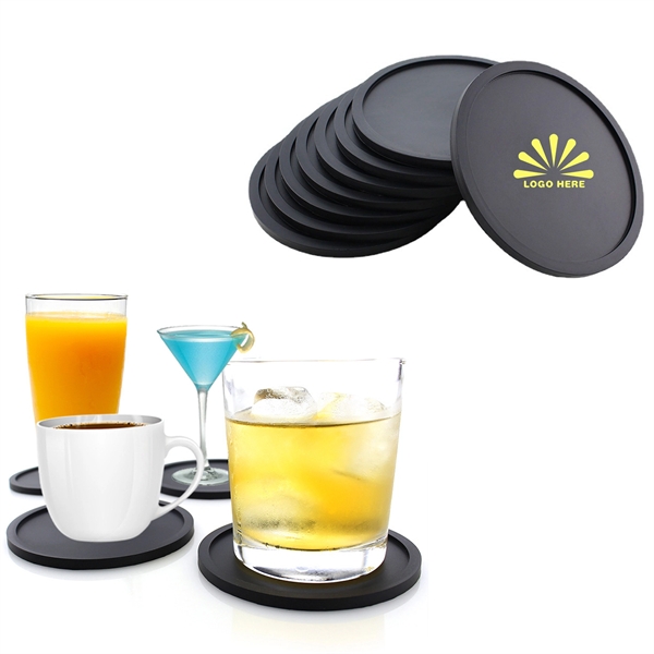 Round Silicone Coaster 1