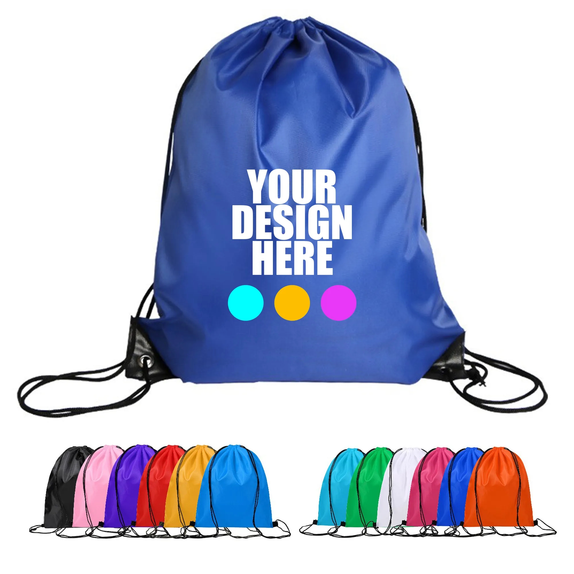 Polyester Drawstring Sportpack MOQ 100PCS 2