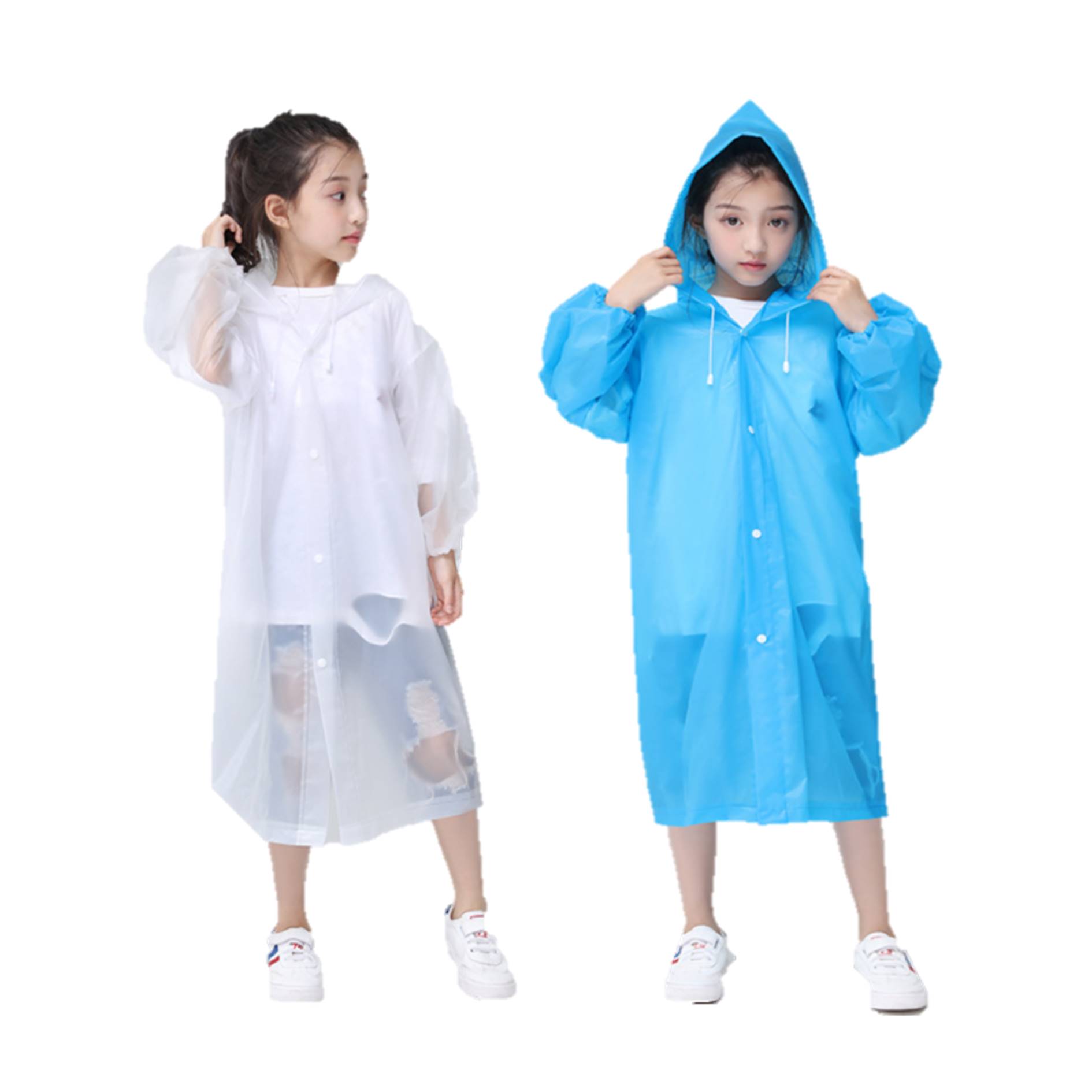 EVA Rain Poncho Raincoat For Kids 3