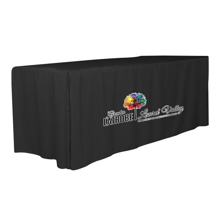 "Omaha Eight" 4-Sided Fitted Style Table Covers & Table Throws (PhotoImage Full Color) / Fits 8 ft T 5