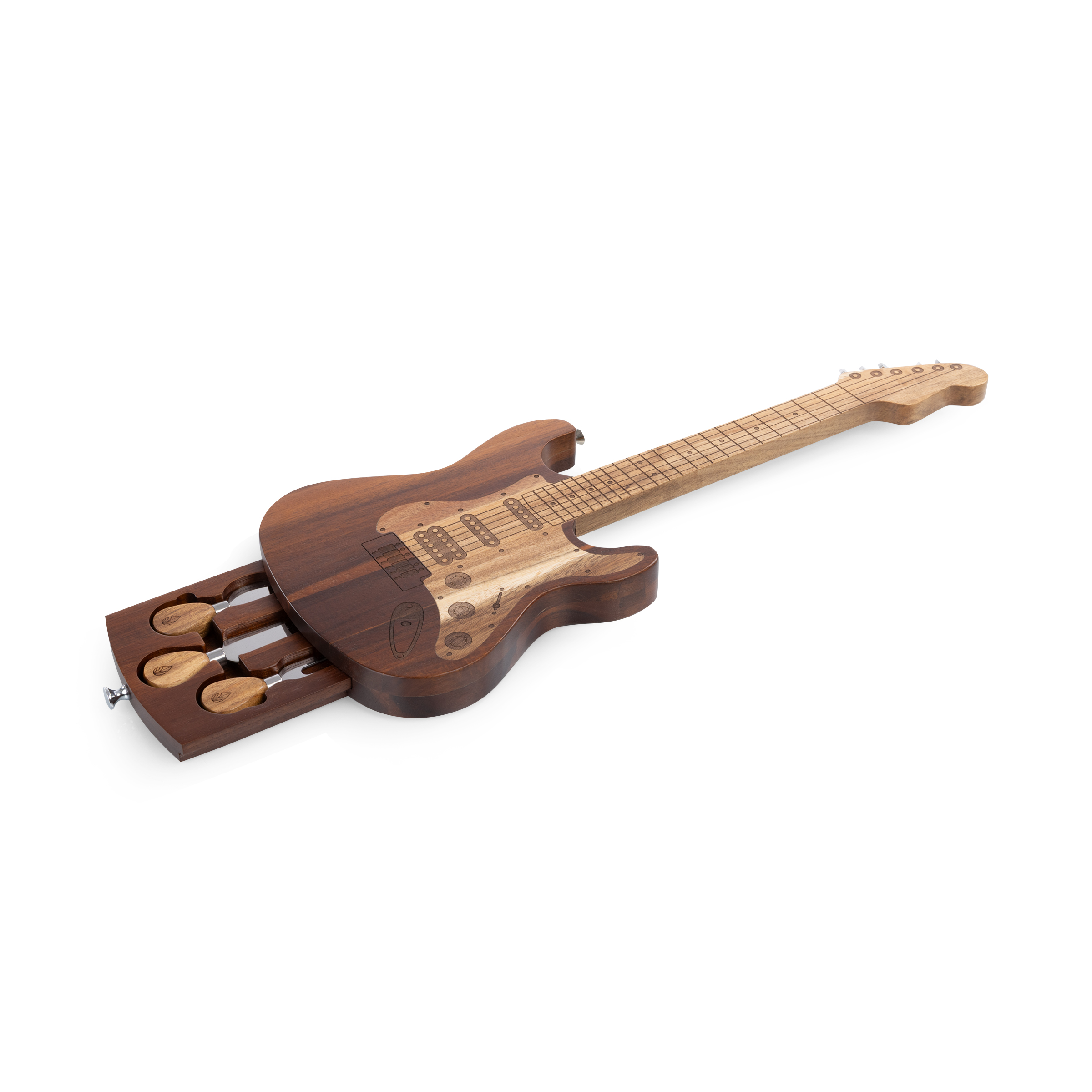 Guitar Legend Cheese Board & Tools Set 3
