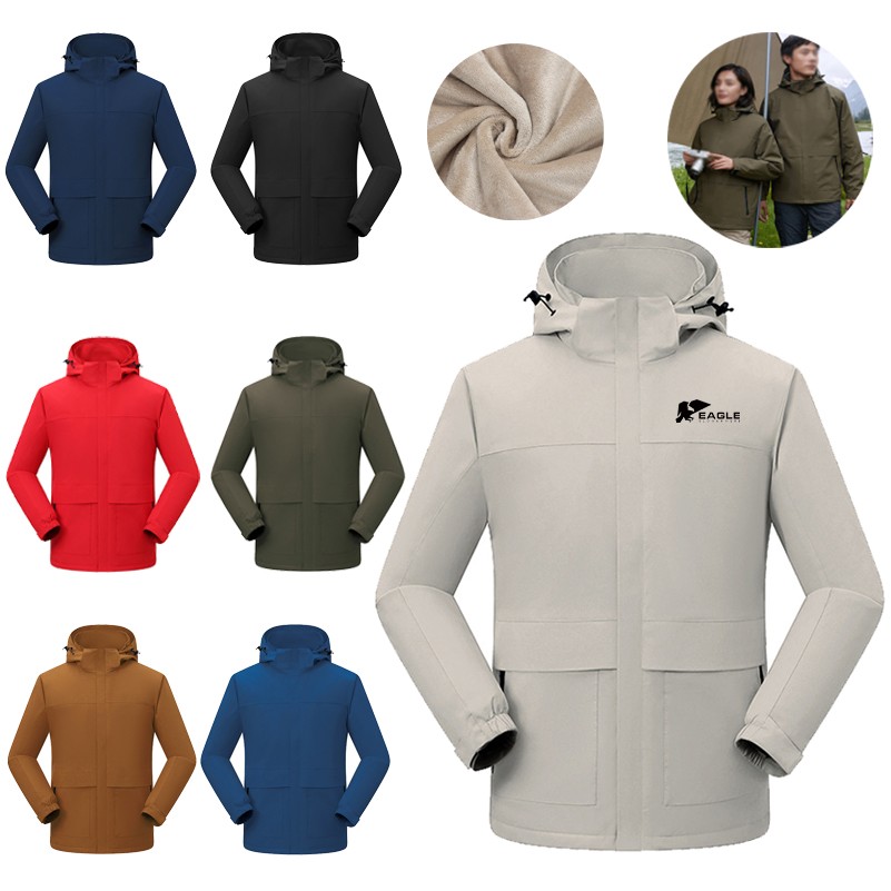 Winter Outdoor Sports Unisex Soft Shell Ski Fleece Breathable Warm Jacket 3