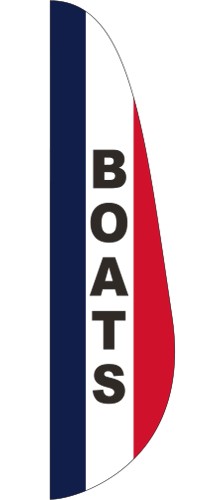 "Boats Message Feather Flag (3'x15') 1