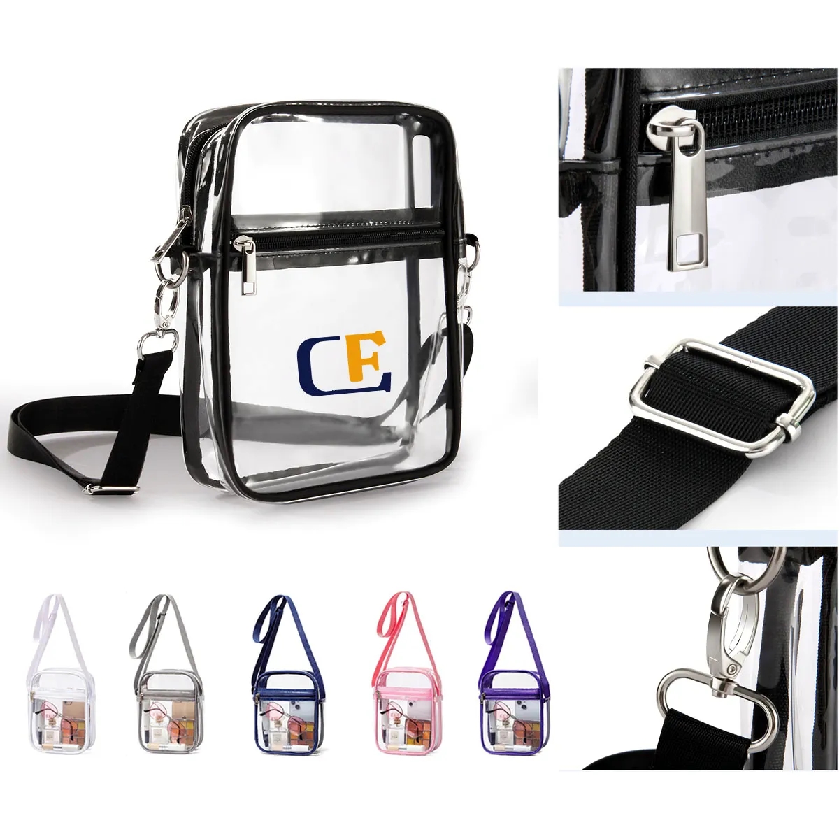 Crossbody Clear Bag With Front Pocket 3