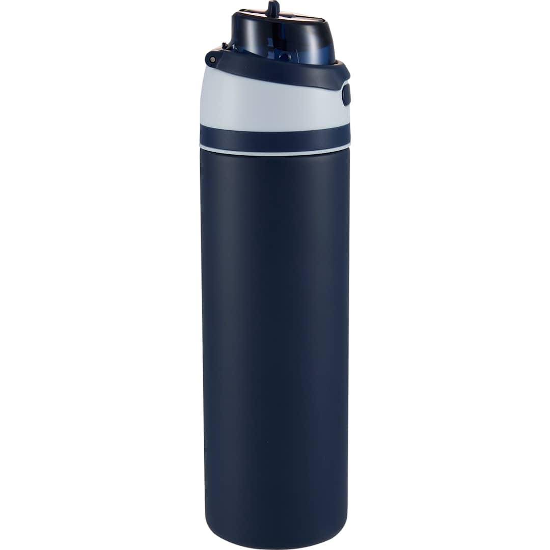 Elvin 28oz Recycled Stainless Flip Straw Bottle, custom water bottle with logo imprint 117