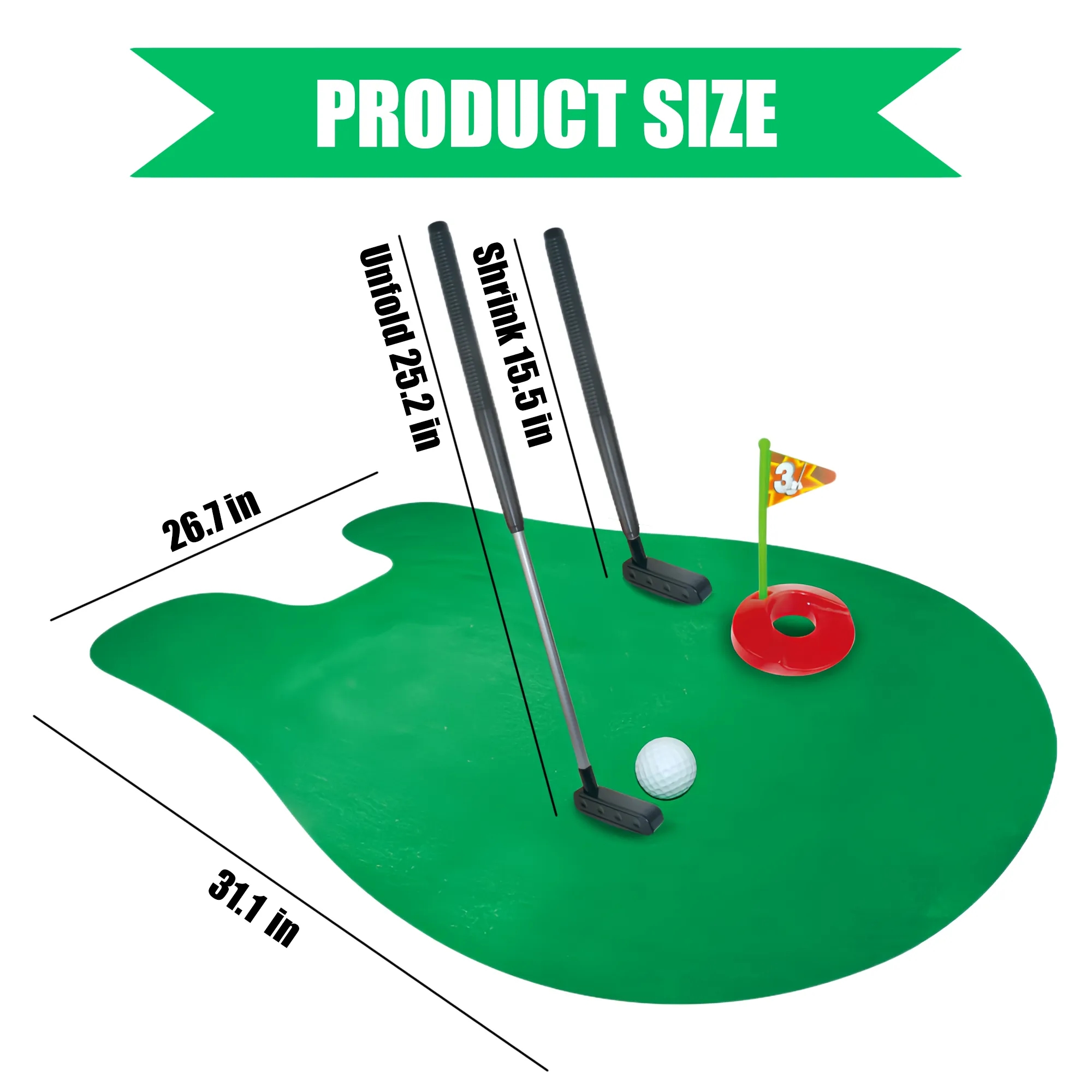 Toilet Golf Game Set 6