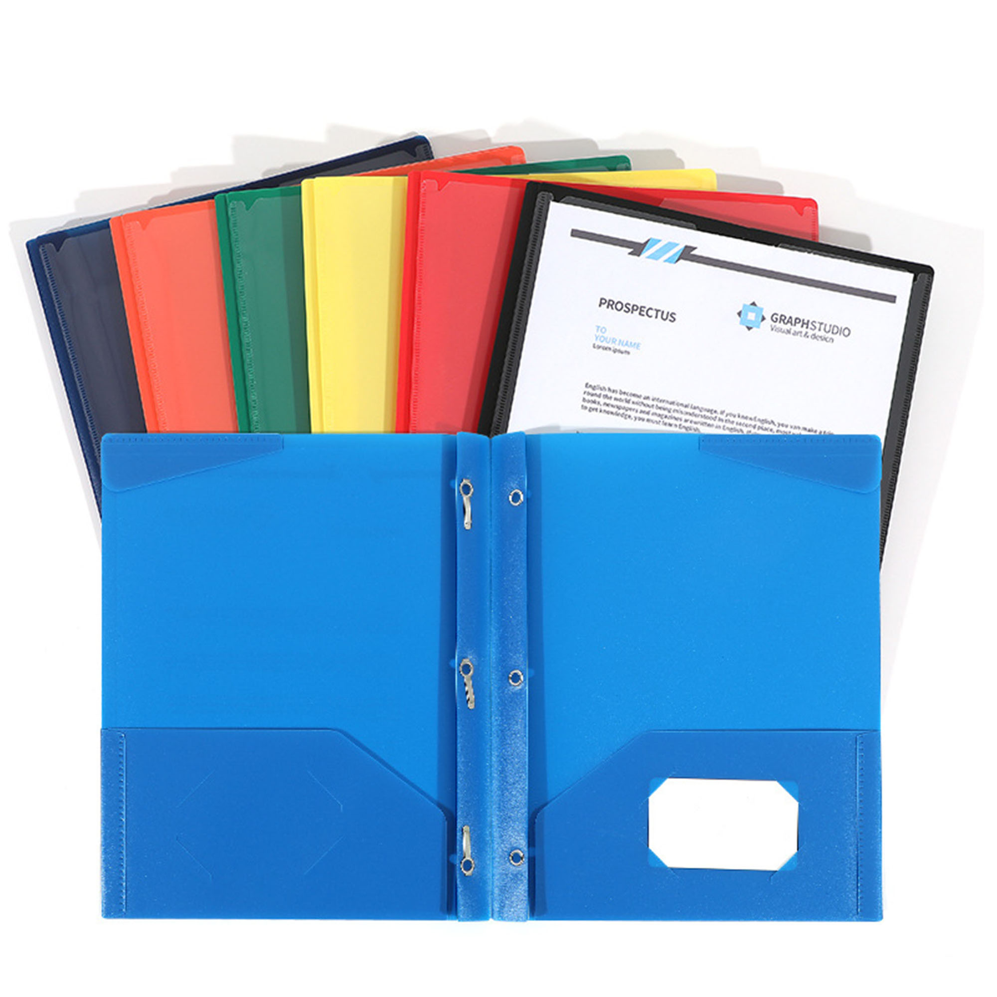 A4 D-Ring Binder With Dual PP Pockets 1