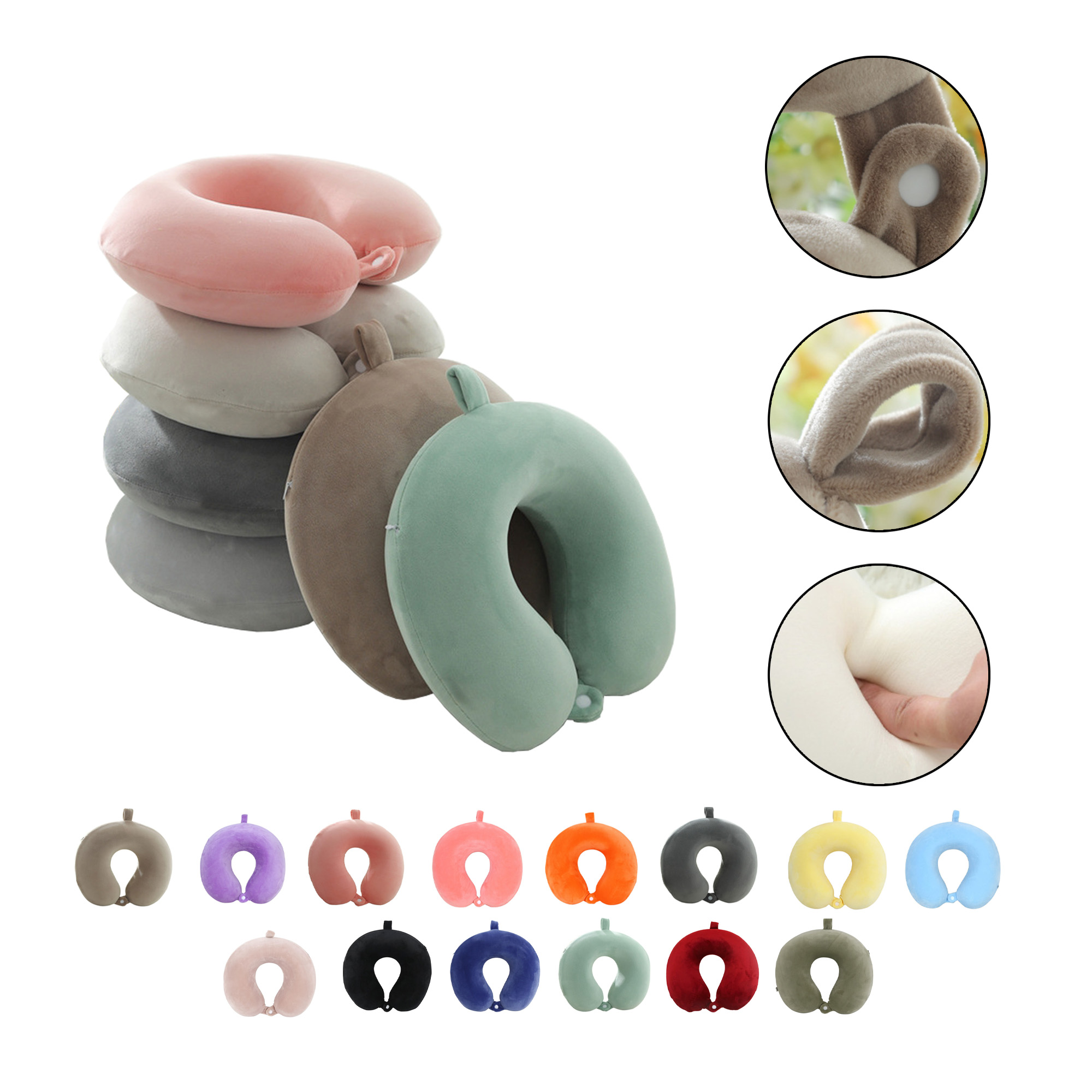 Travel Memory Foam U Neck Pillow 1