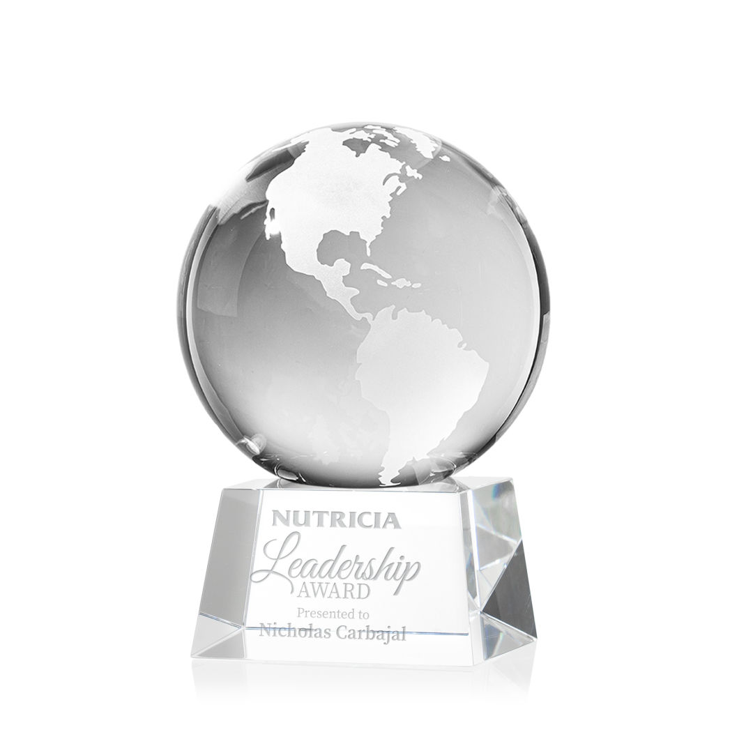 Globe Award on Robson Base - Clear 11
