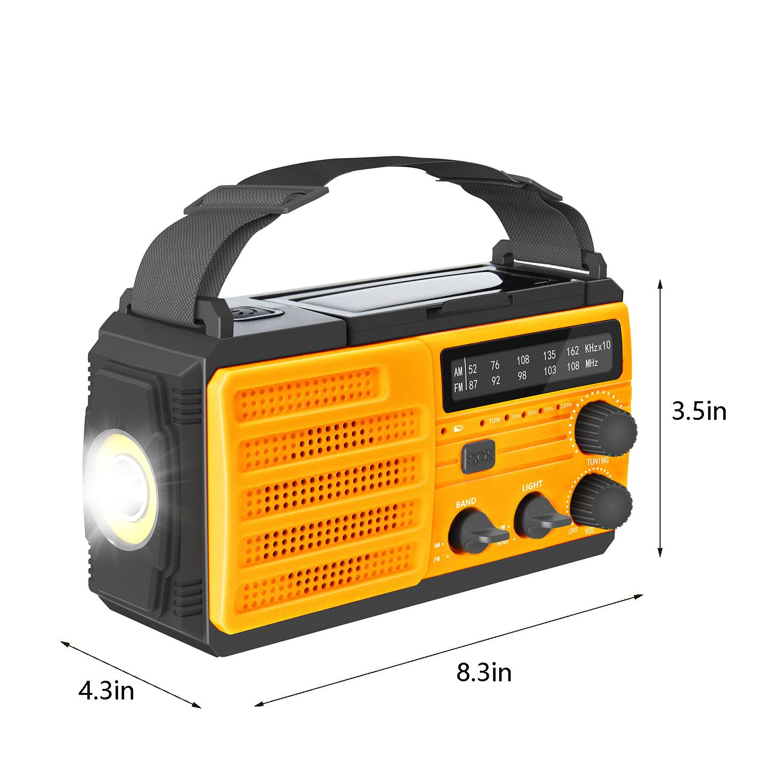 Hand Crank Multi Functional Solar Emergency Radio 5