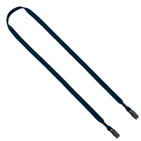 1/2" Cotton Double Bulldog Clip Lanyard 13
