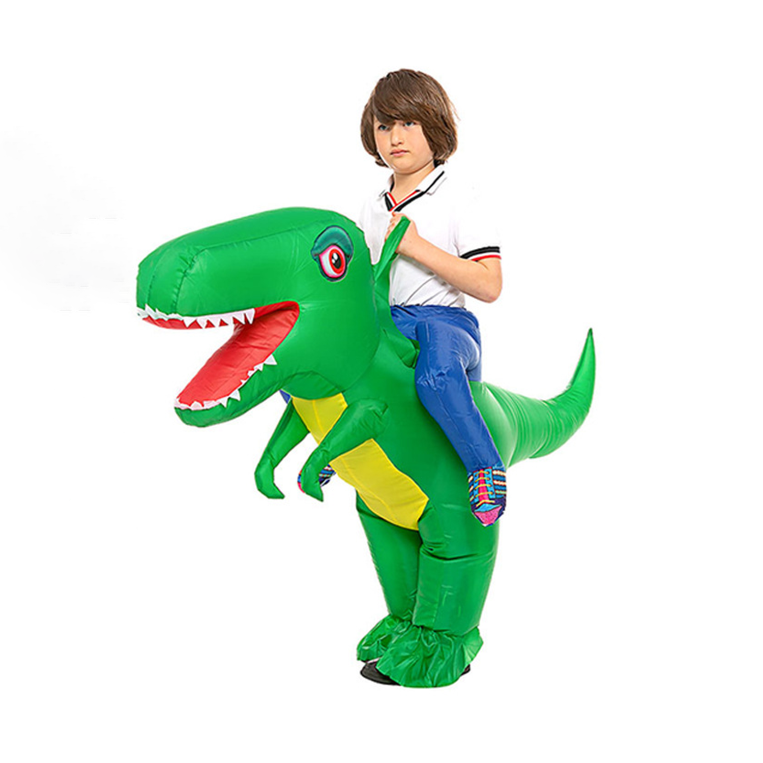 Halloween Kid's Riding Dinosaur Inflatable Costume 2