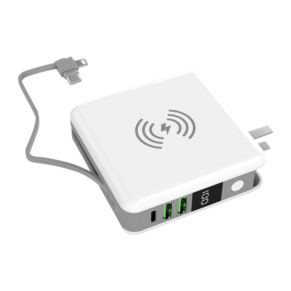 Multi-Port Qi Travel Power Bank 2