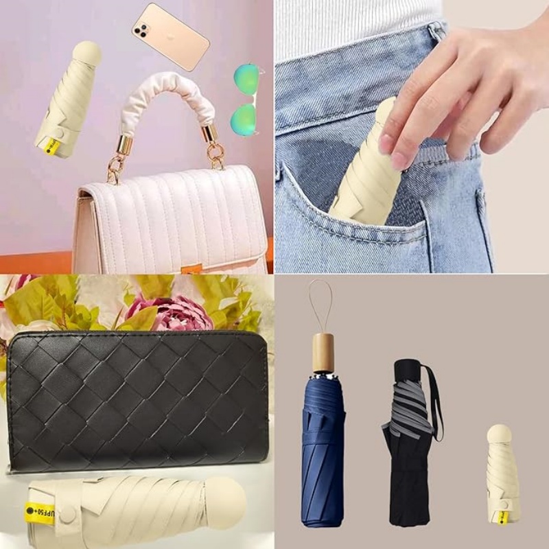 Mini Travel Sun Umbrella With Storage Box 5