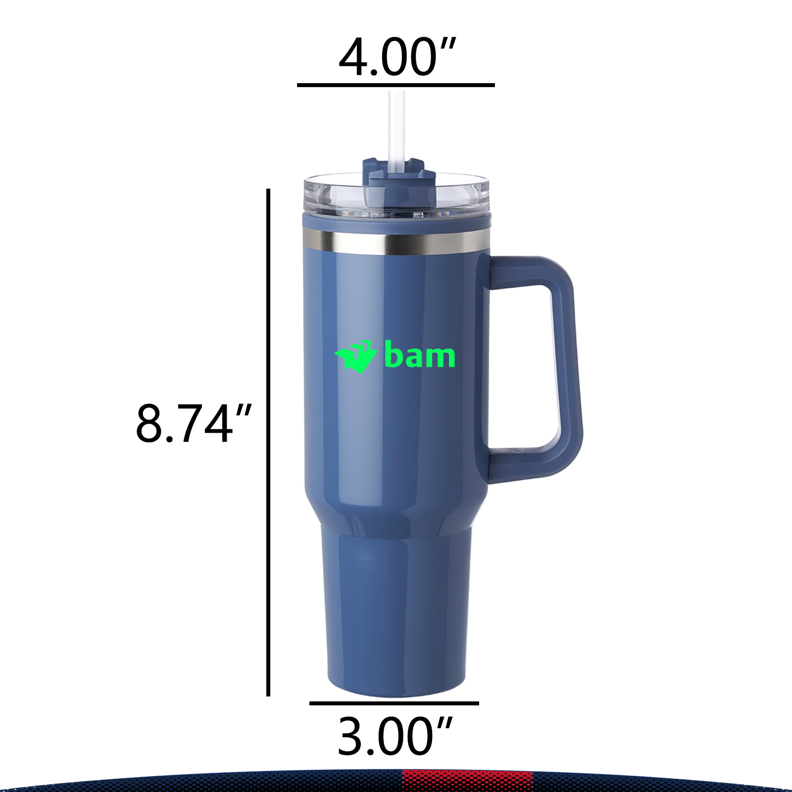 40 oz. Hugo Stainless Steel Travel Mugs 3