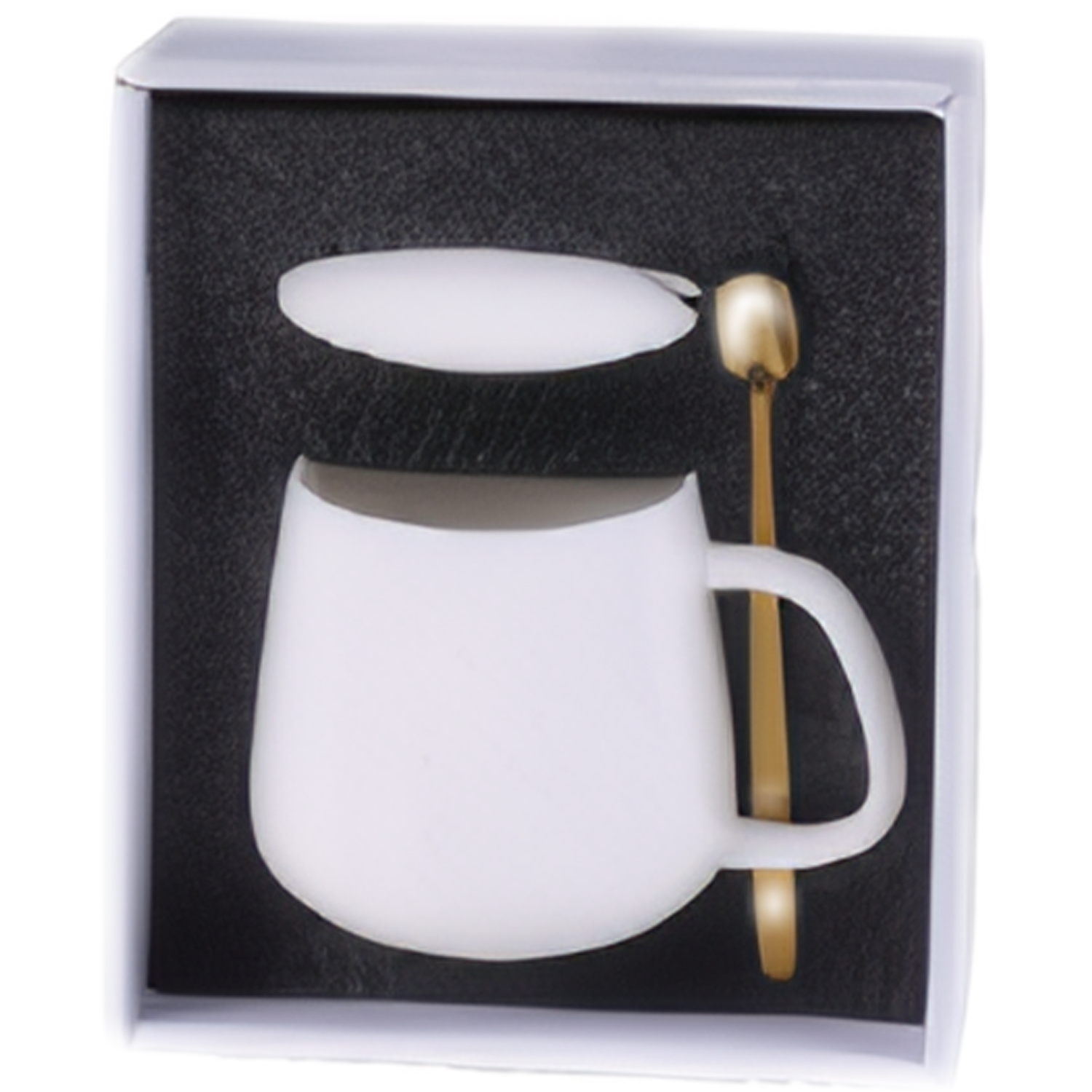 13oz Ceramic Cup Spoon Gift Box Set 5