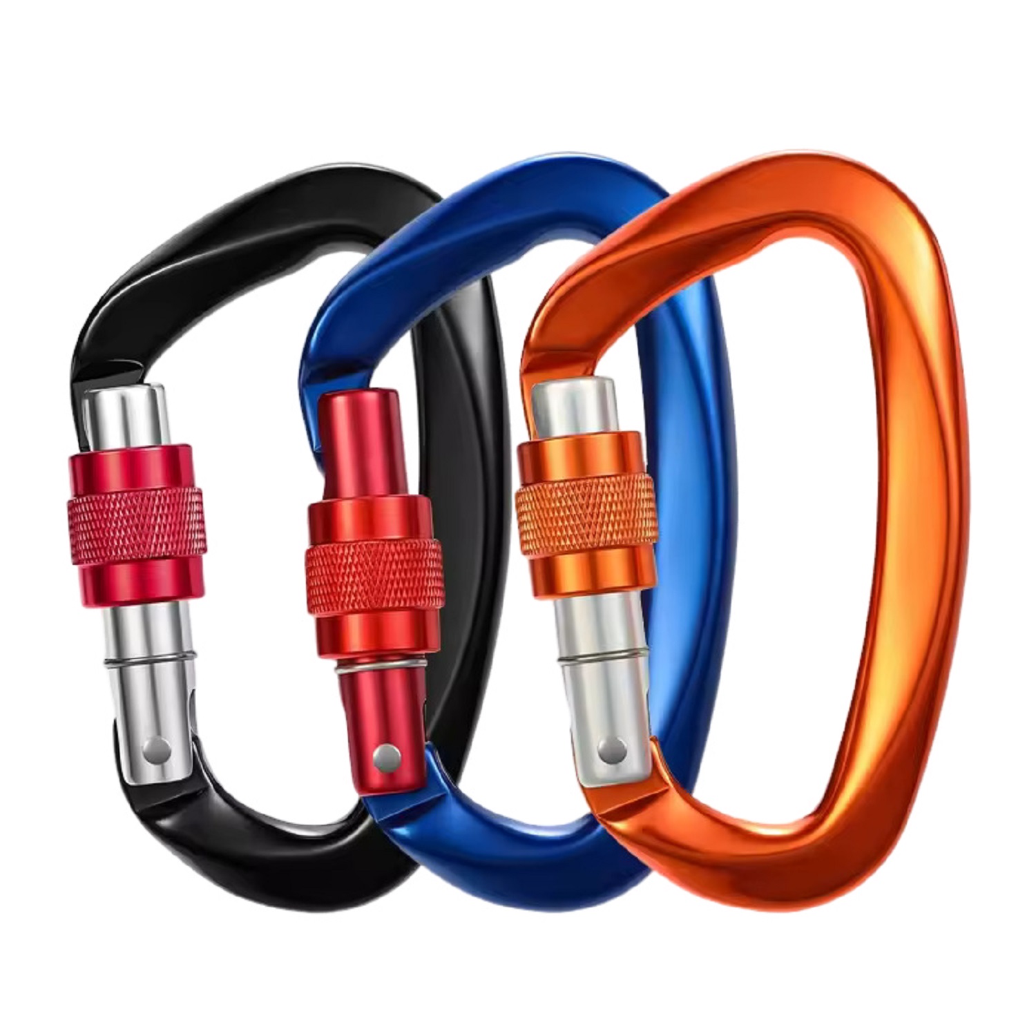 D-Ring Shape Screw Gate Carabiner 2