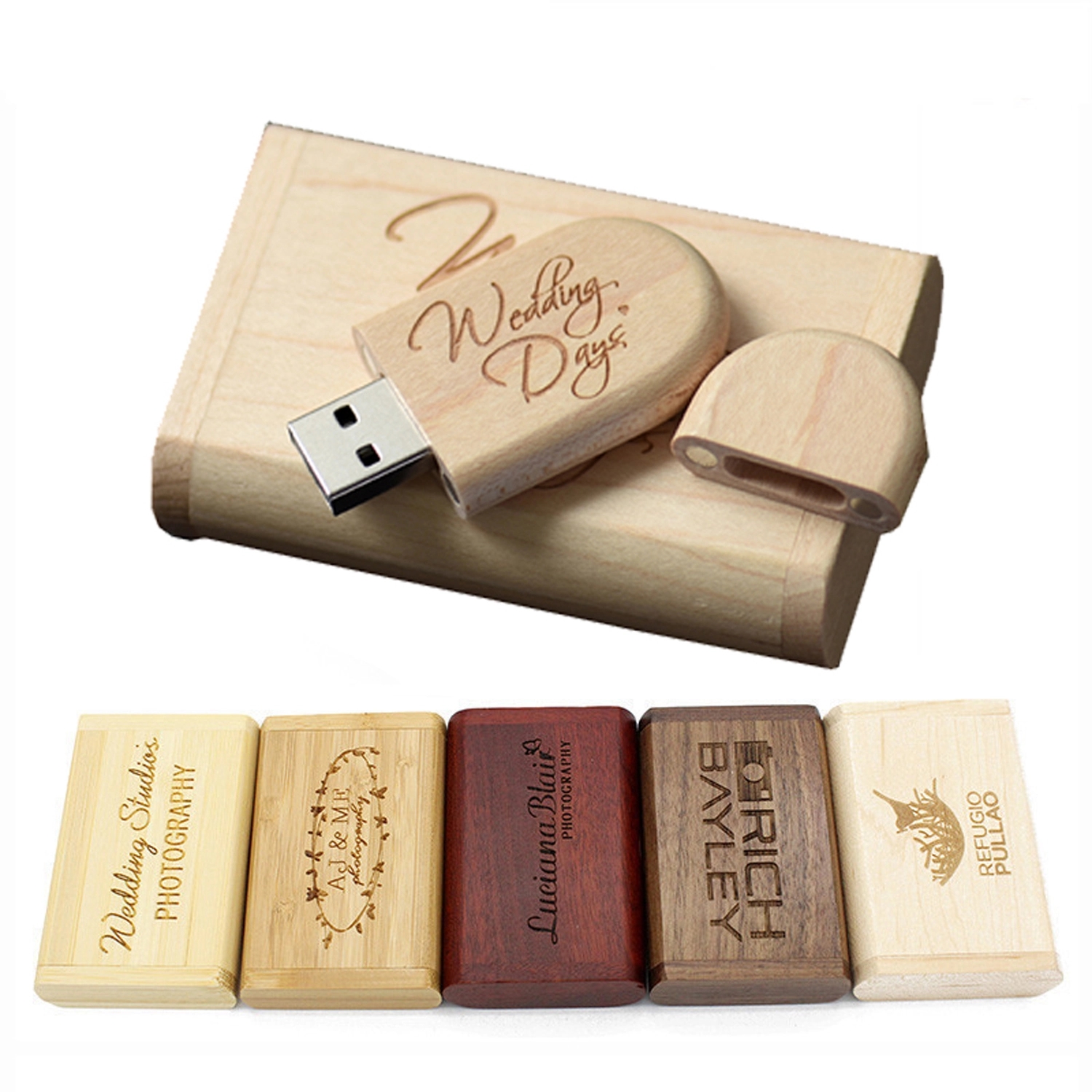 4 GB Wooden Usb Flash Drive 3