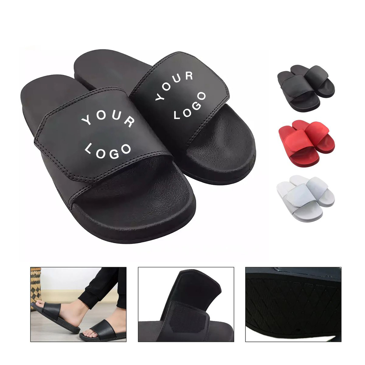Comfortable PVC Sandals with Adjustable Strap 2