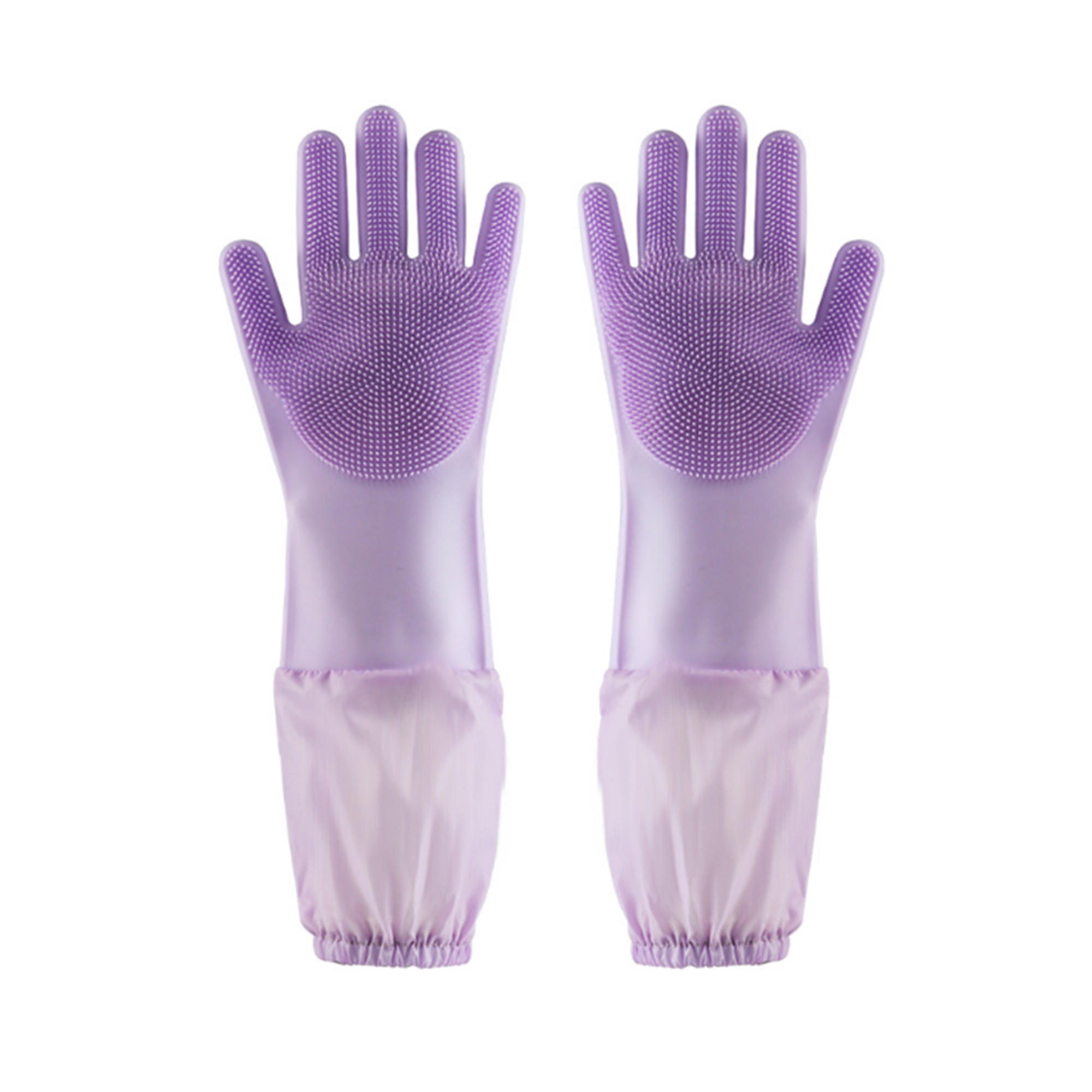 MOQ 50 PCS Versatile Long Pet Bath Silicone Gloves 4