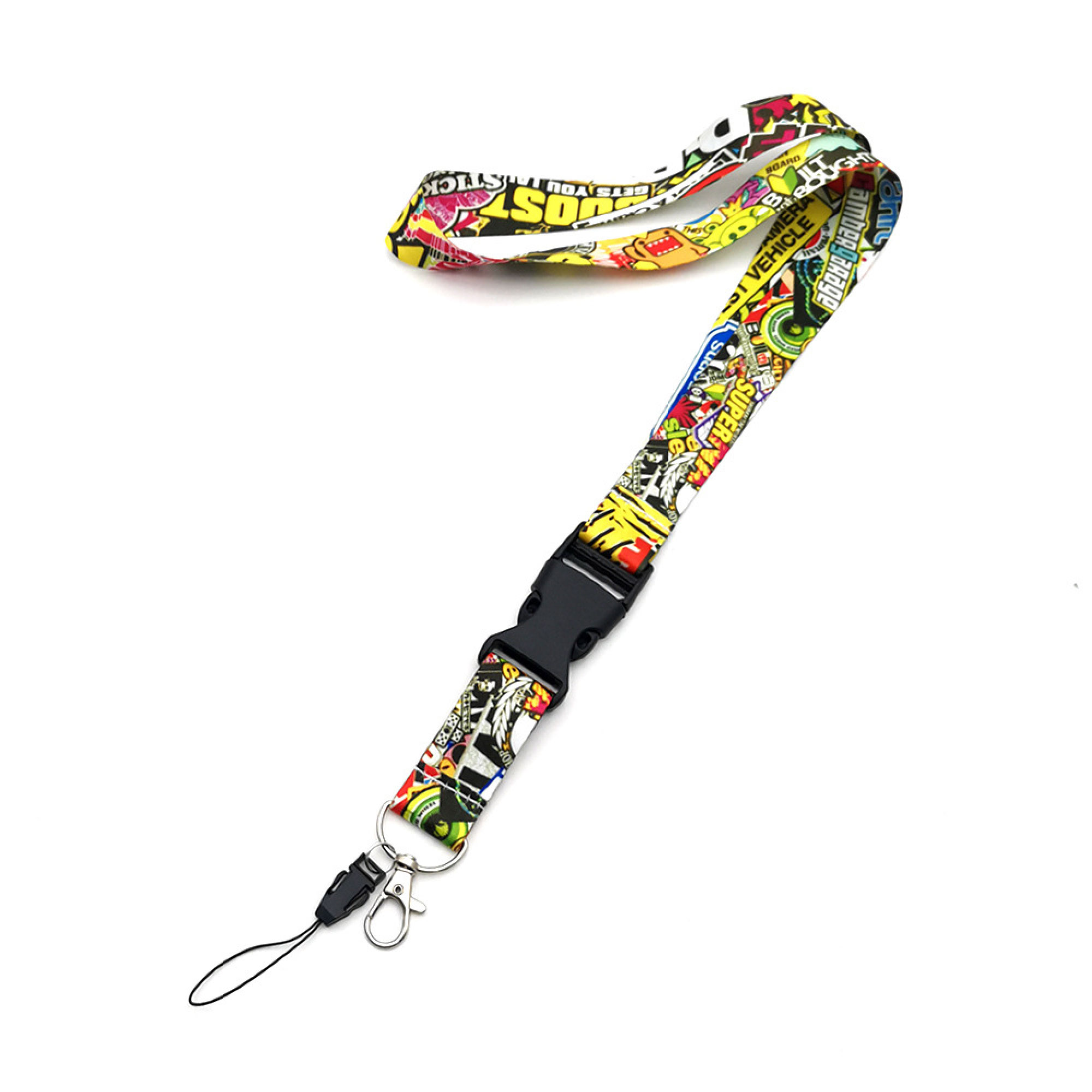 Full Color Lanyard with Buckle Release Badge Holder 2