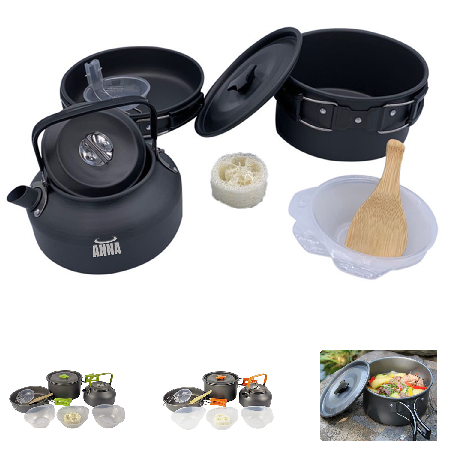 Camping Aluminum Cookware Set 2
