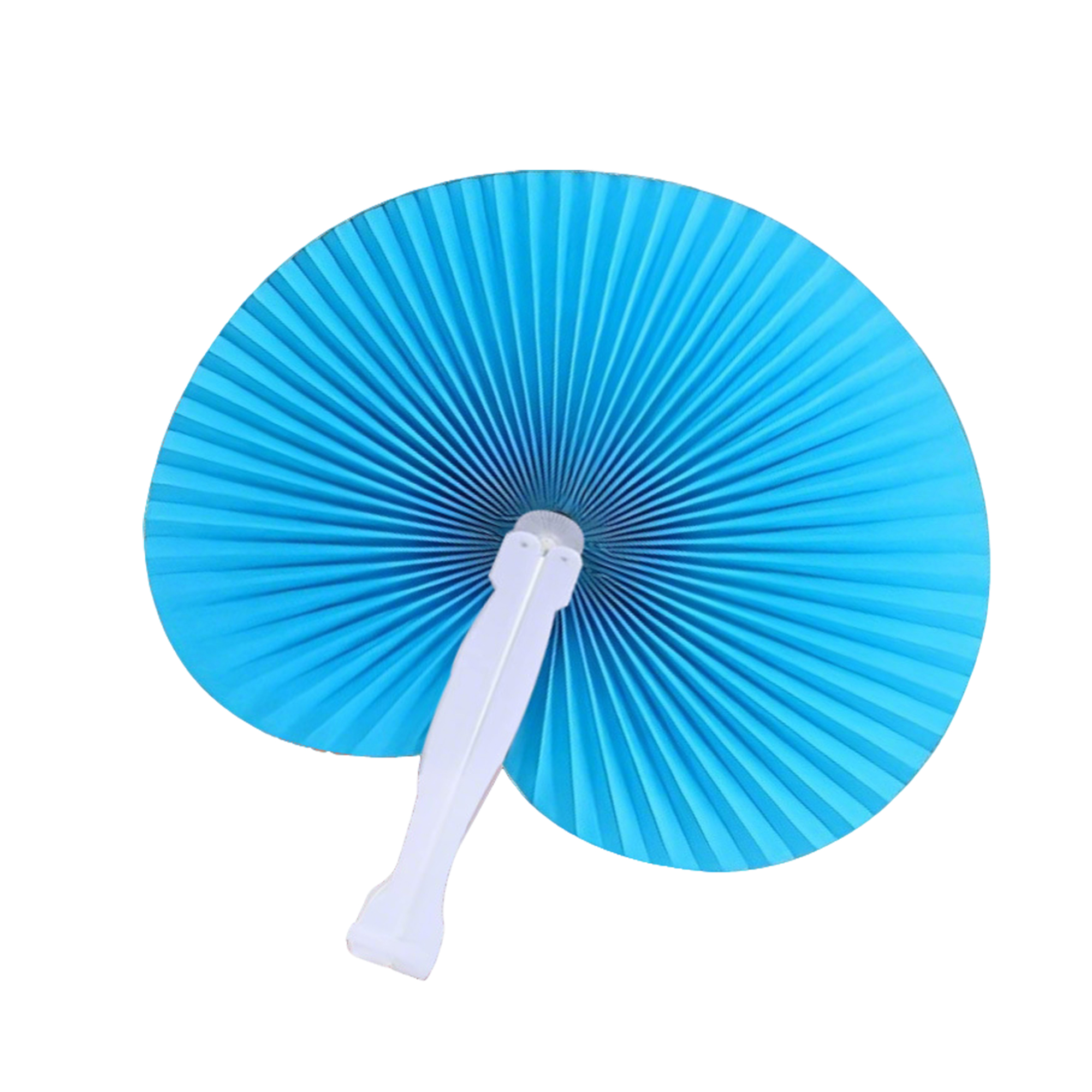 Colorful Plastic Folding Hand Fan 5.7" Length x 0.75" Width 14