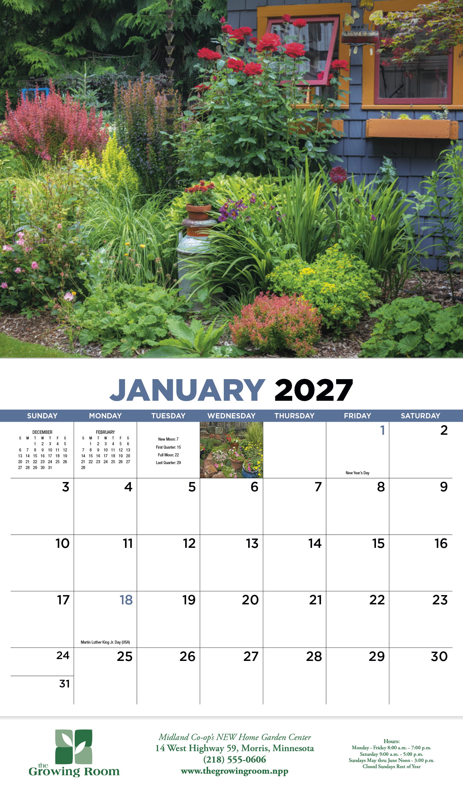 HotLine® Products Gardens Appointment Calendar - Stapled 52