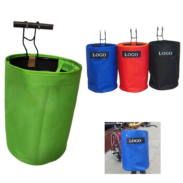 Folding Canvas Bicycle Basket 2
