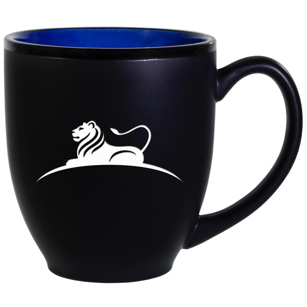 Hilo Bistro Two-Tone Matte Mug: Blue (16 Oz.) 3
