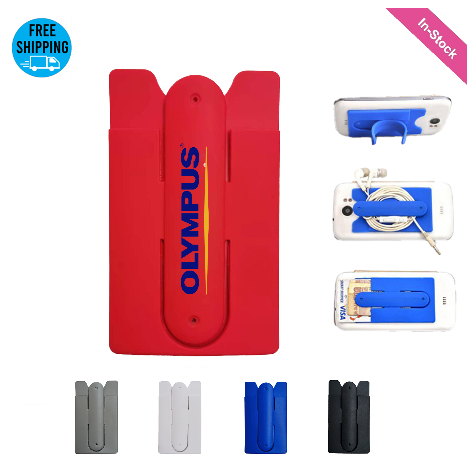 Silicone Cell Phone Wallet With Stand 3