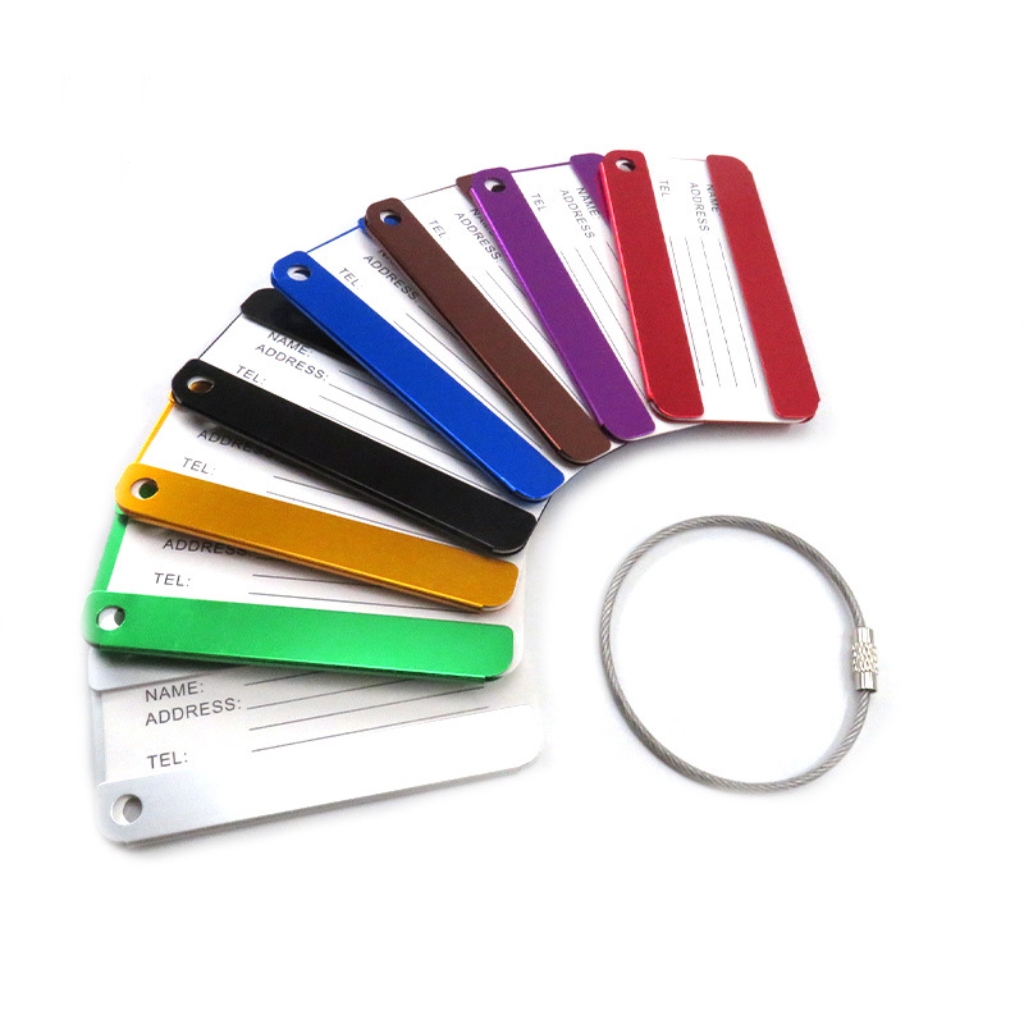 Aluminium Alloy Luggage Tag W/ Keyring 1