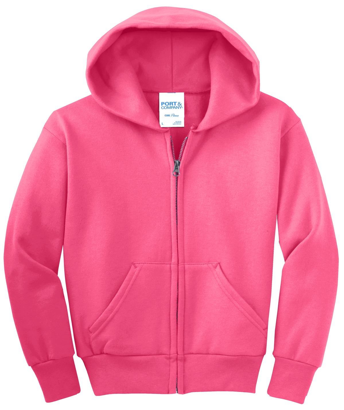 Port & Company® Youth Core Fleece Full-Zip Hooded Sweatshirt 39