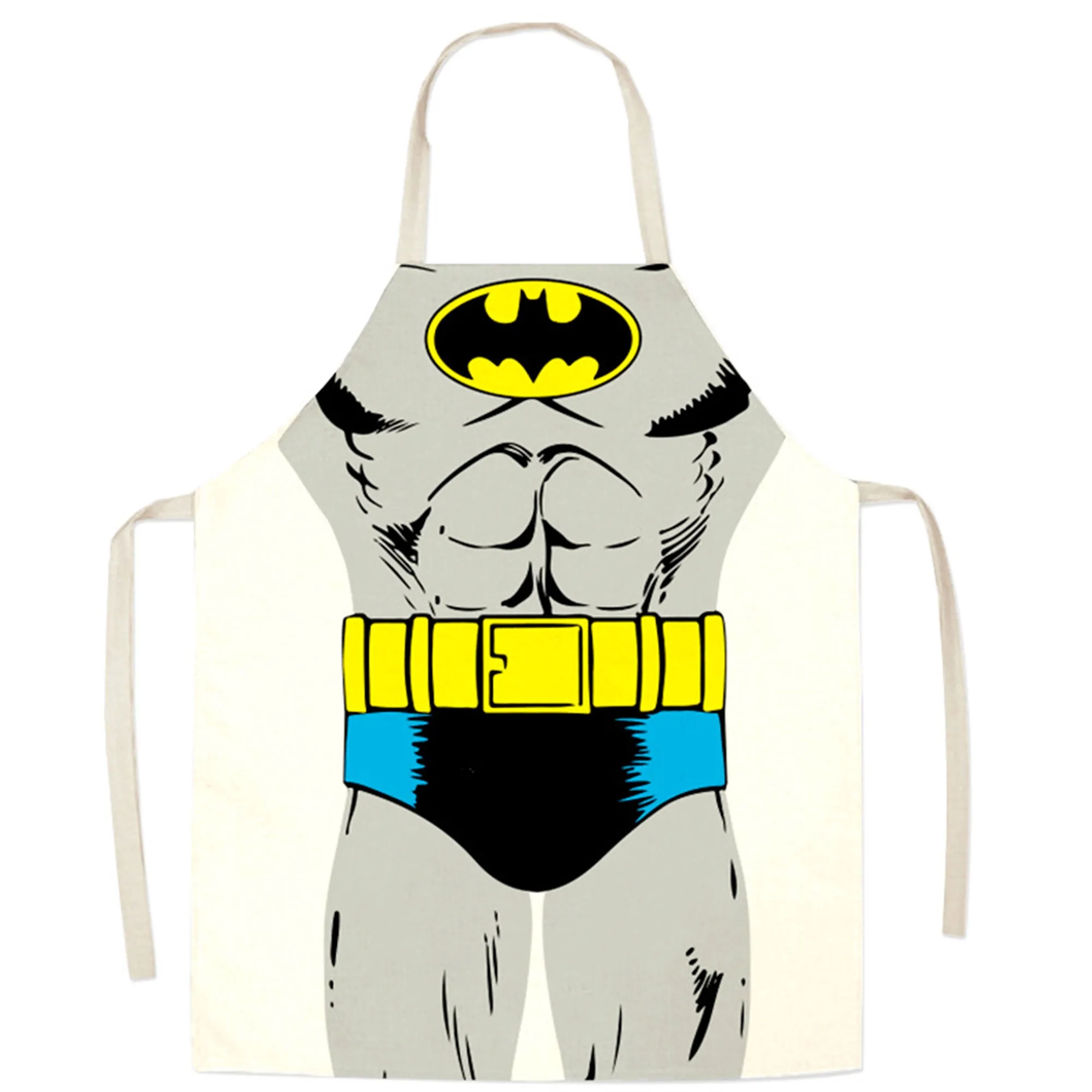 Waterproof Cartoon Apron Superhero Universal Kitchen Bib 7
