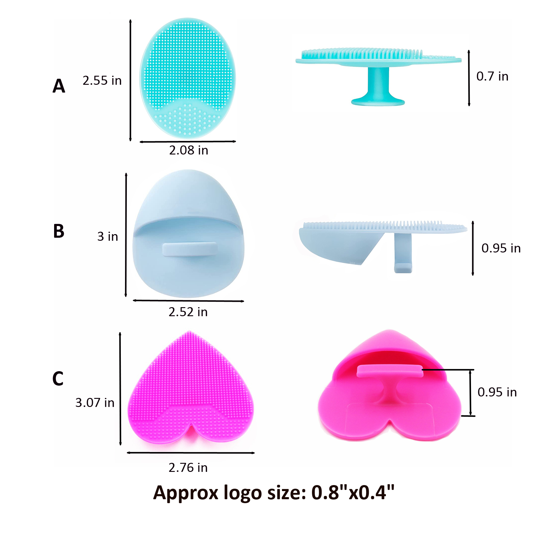 Silicone Face Cleansing Brush Scrubber 7