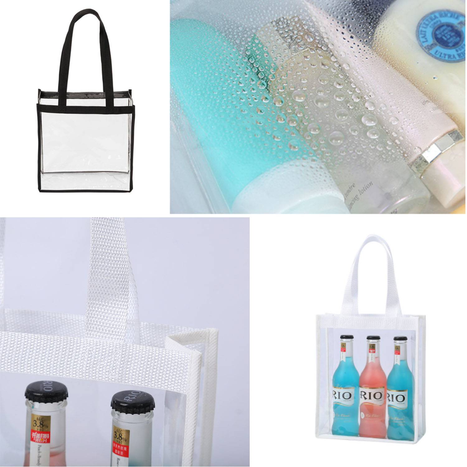 PVC Transparent Handbag Tote Bag 3