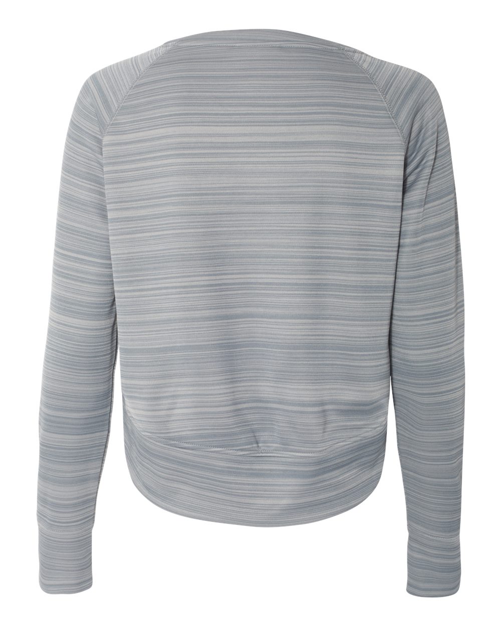 Women's Odyssey Striped Performance Fleece Hi-Low Crewneck Sweatshirt - 8663 5