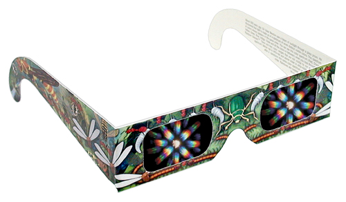 Rainbow Diffraction Glasses - Insects - Stock Imprint 2