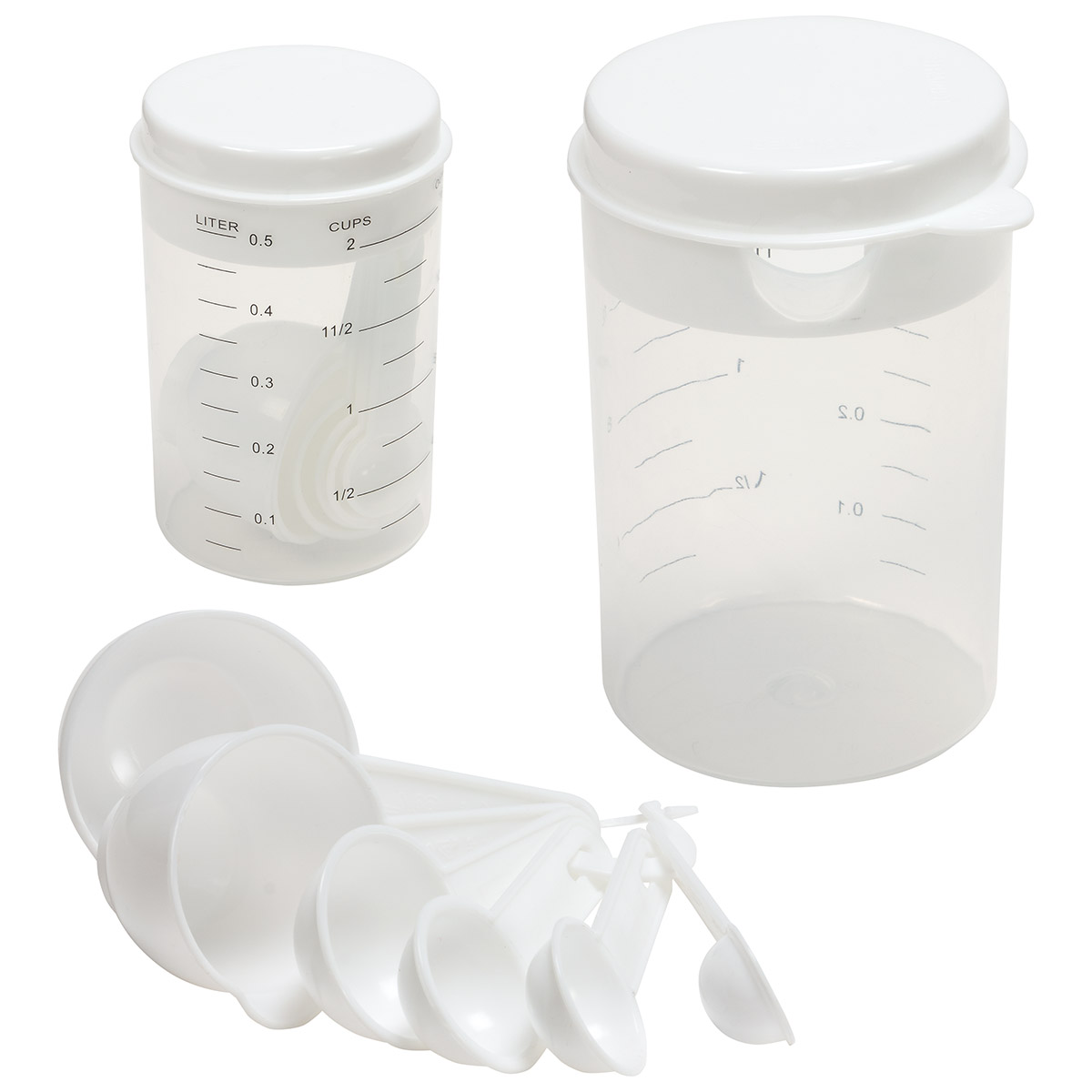 Recipe-Ready Measuring Cup Set & Strainer 1