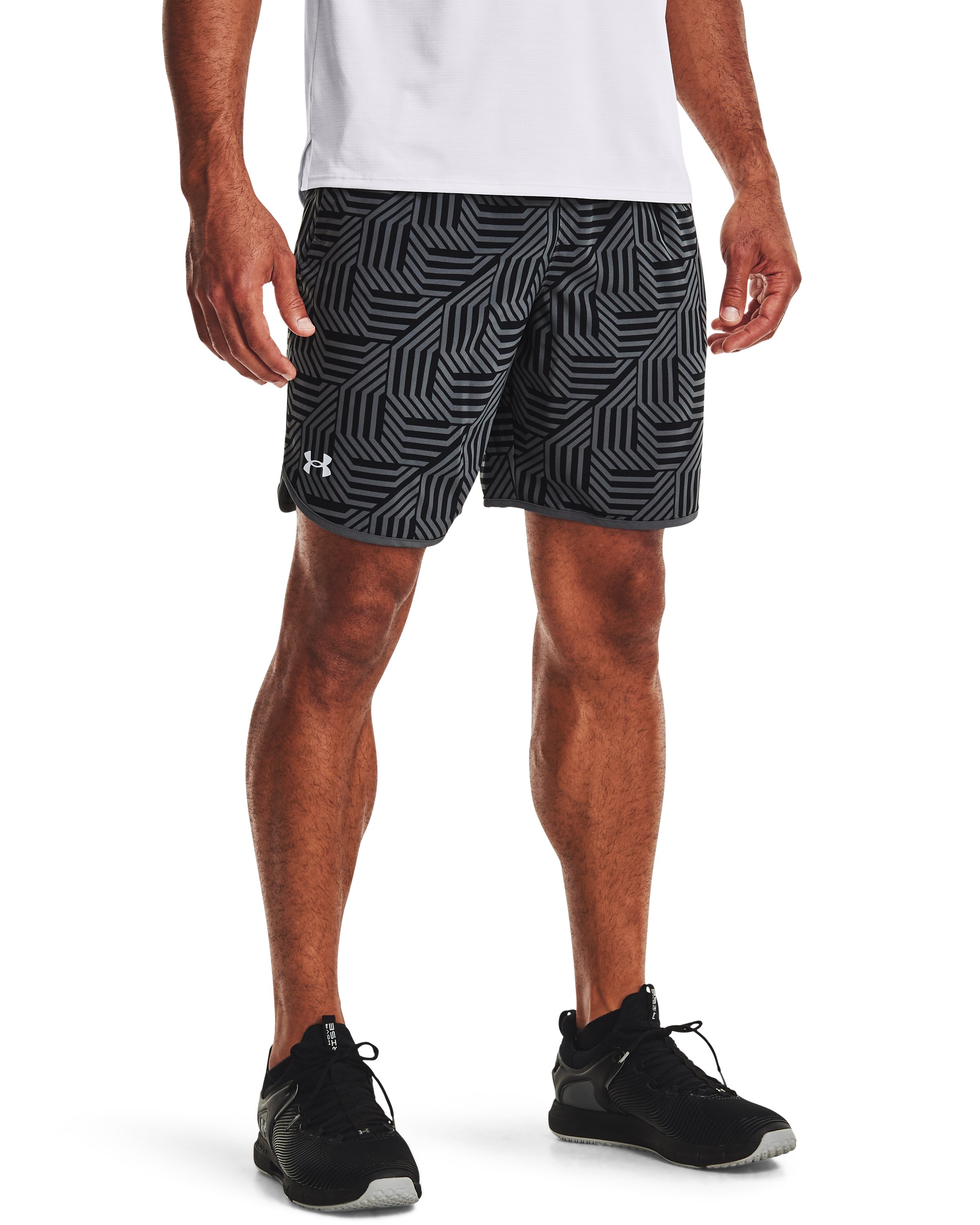 UA HIIT Woven GeoTessa Men's Shorts 4