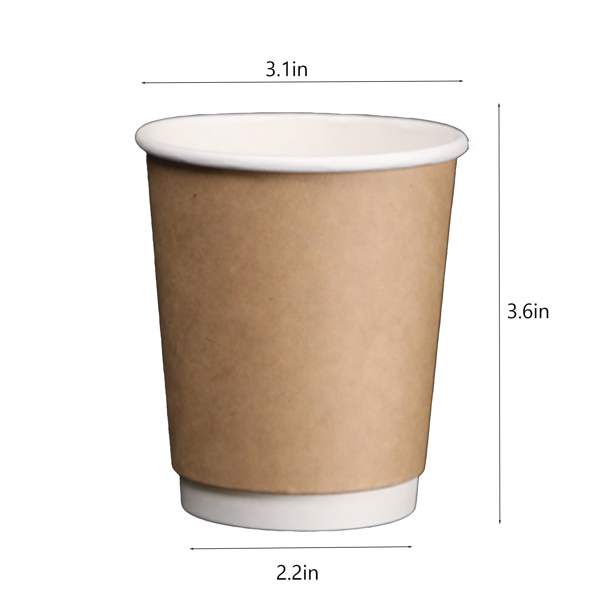 8oz Double Wall Kraft Paper Cup 2