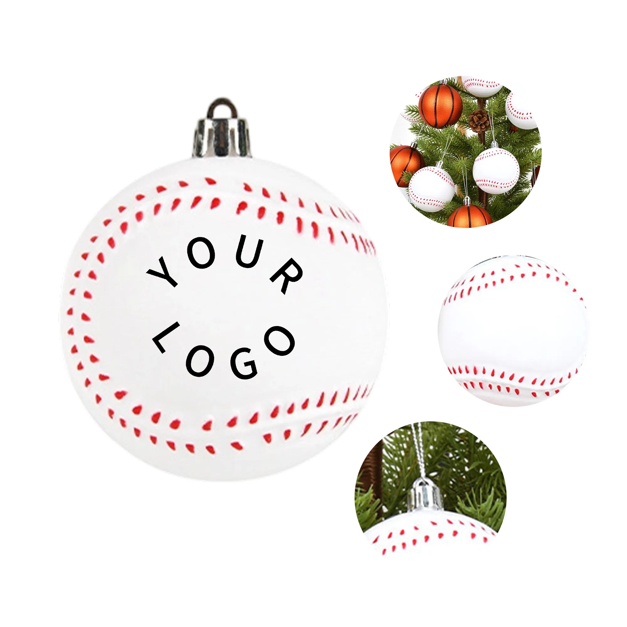 Baseball Christmas Tree Ornament 2