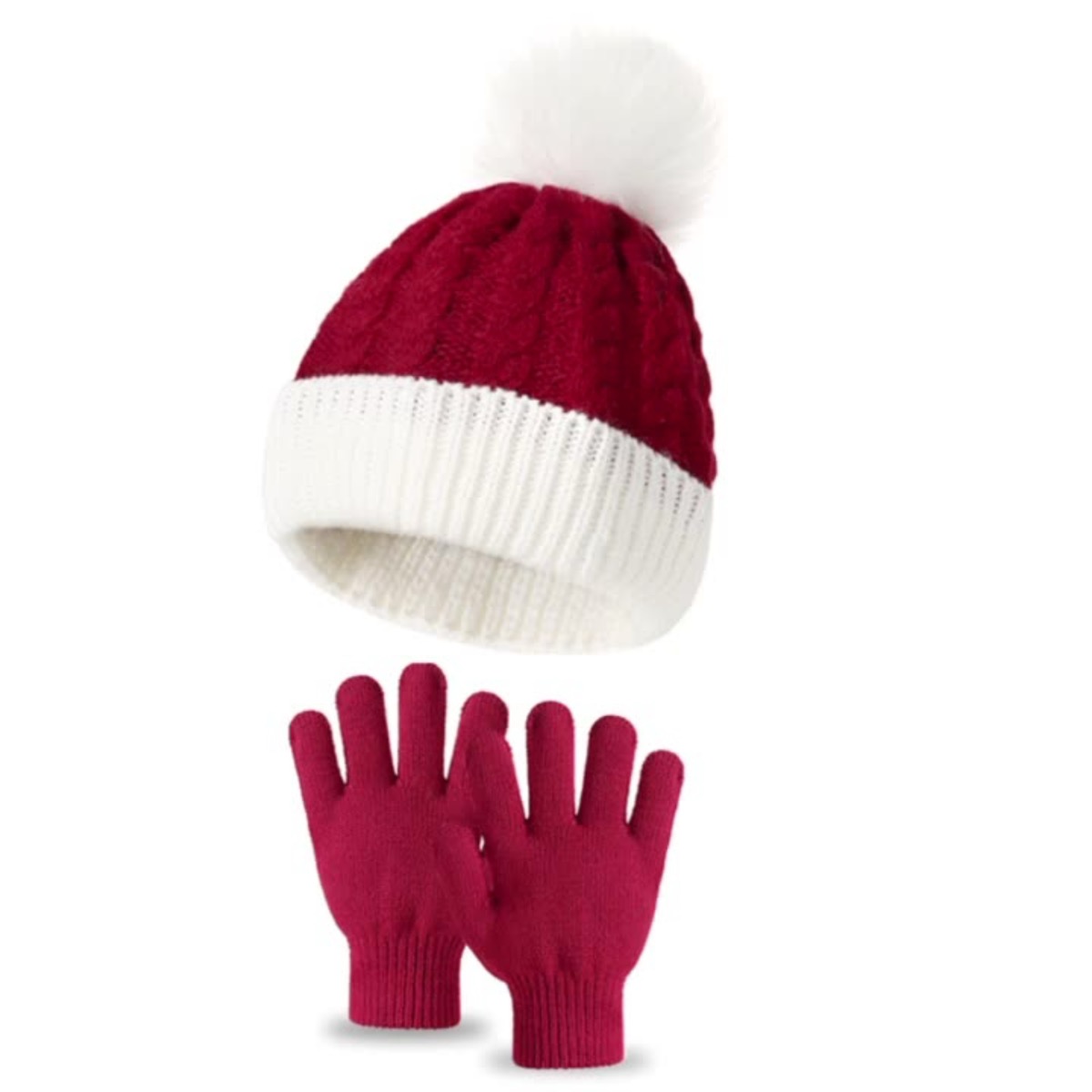 American Trends Baby Beanie with Double Pom Poms for Winter 8