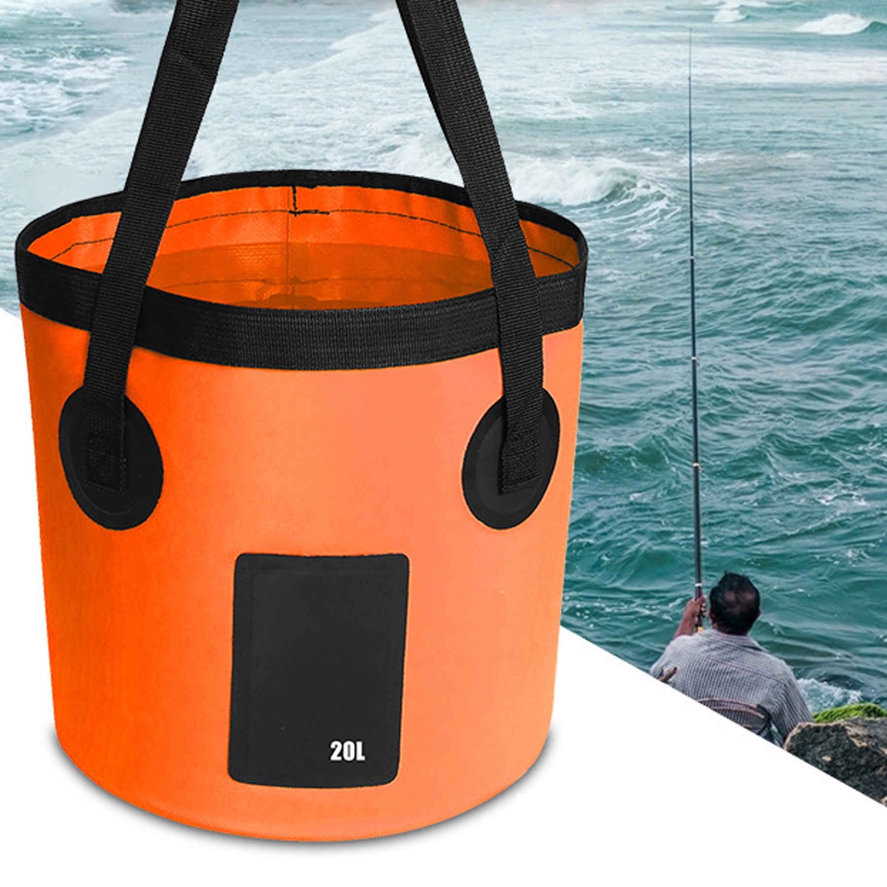 Outdoor Folding Water Bucket 2