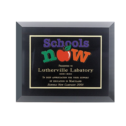Glass Black Plaque 5