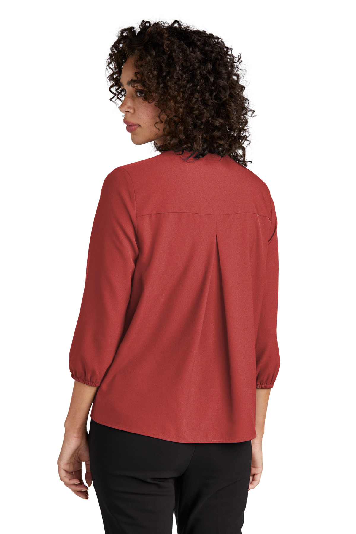 Mercer+Mettle Women's Stretch Crepe 3/4-Sleeve Blouse MM2011 37