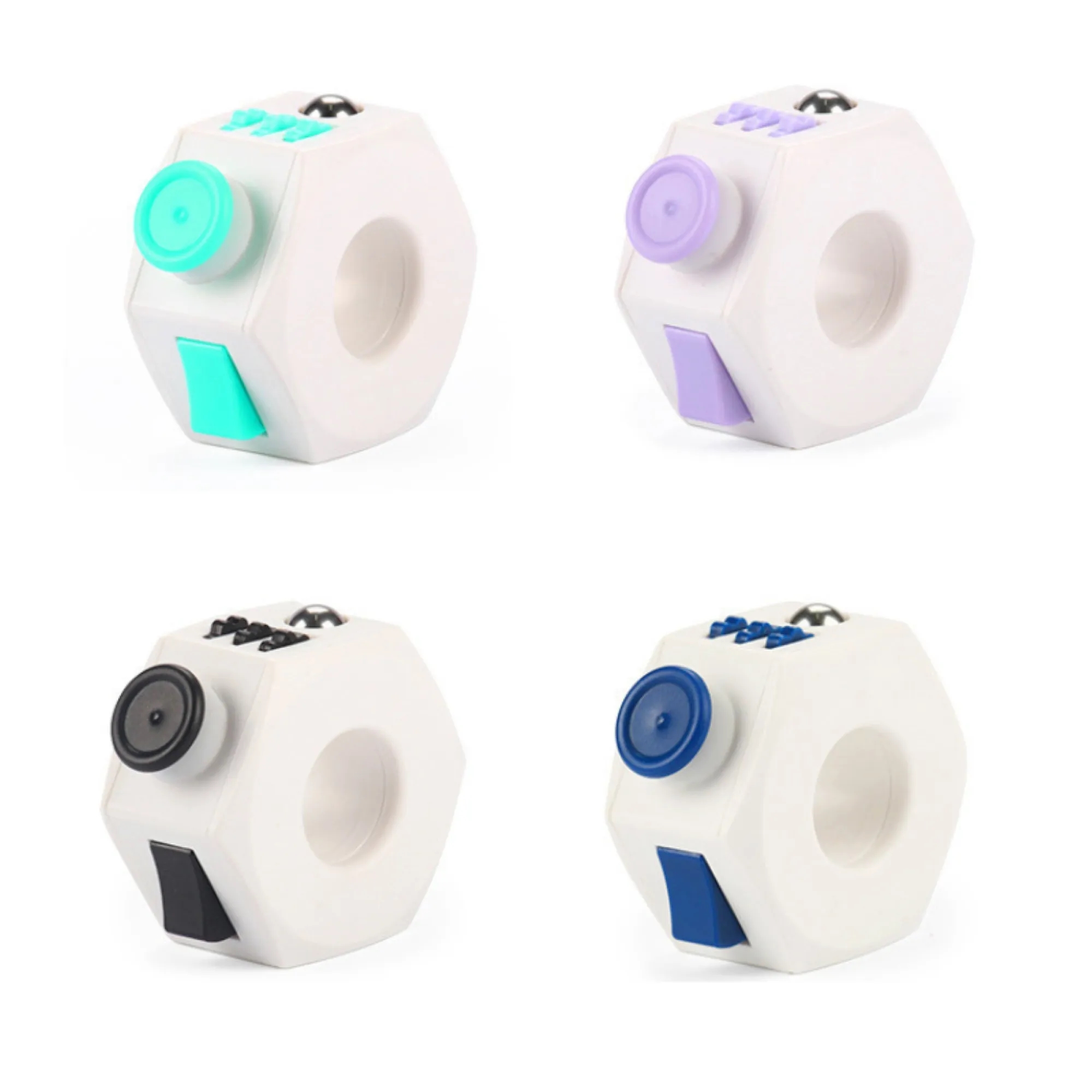 Tactile Rubik's Cube Six Sided Silent Decompression Toy 2